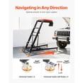 thumbnail image 5 of VEVOR Automotive Top Creeper, with Adjustable Height 48" to 76", 400 LBS Capacity High Creeper, 4 Swivel Caster Wheels, Heavy Duty Creeper for Auto Repair and Maintenance, 5 of 9