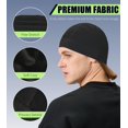 thumbnail image 4 of 2 Pieces Cotton Skull Caps for Men Women Helmet Liner Breathable Sleep Hat Chemo Headwear Running Cap, 4 of 7