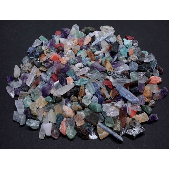 Micro Crafters 1/2 Lb Lot Natural Crystals Mineral Specimens Mixed Gemstones