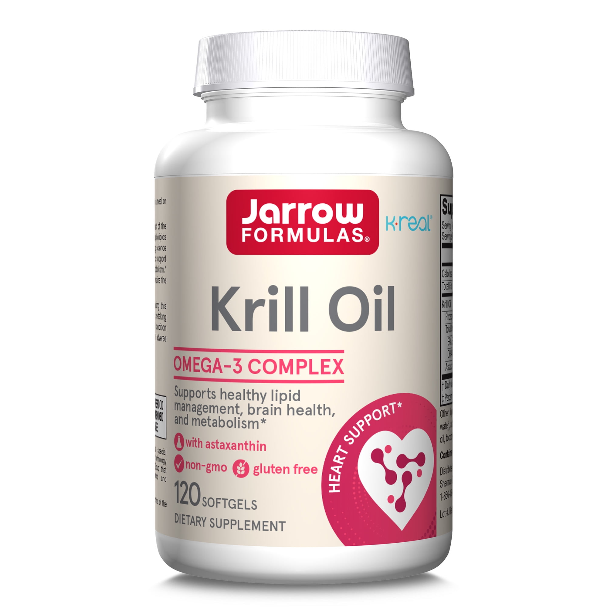 Jarrow Formulas Krill Oil Phospholipid Omega3 Complex With