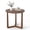 Walnut, variant on ELLEGNT 1 PCS Rubber Wood Round Side Table – Triangular Support End Table for Bedroom, Living Room, or Small Space Walnut