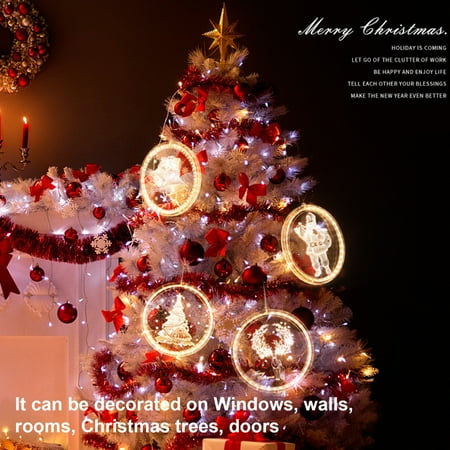 

Acrylic Fairy Lights Strong Suction Round Long Service Life Indoor Windows Wall LED Christmas Suction Cup Lights for Fam
