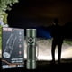 thumbnail image 1 of Linterna recargable de alta potencia con 3 LED | Linterna de emergencia súper brillante con 5 modos – Zoomable, banco de energía USB – Aleación de aluminio – Camping al aire libre, senderismo, hogar, 1 of 7