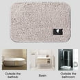 thumbnail image 5 of Bathroom Rug Microfiber Bath Mat ,Luxury Soft Shaggy Shower Rug,Non-Slip Absorbent Plush Floor Mats Runner Carpet for Bathtub Shower Bathroom Bedroom,Machine Washable, 5 of 5