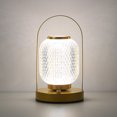thumbnail image 3 of Lámpara De Mesa Lámpara de Mesa Retro LED Escritorio Regulable 3 Colores para Dormitorio/Estudio (D ) dorado, 3 of 5
