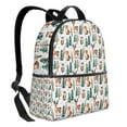 thumbnail image 2 of Zufioo Winter Woodland Friends Print Fashion Large Capacity Backpack, Zippered Multi-compartment Travel Work Campus Lightweight Backpack, Unisex, 2 of 5