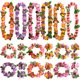 thumbnail image 1 of Diadema de flores de Lei hawaiano, pulseras, collar de hojas de Luau hawaiano tropical, pulseras, aros para el pelo, corona para mujer, diademas para el pelo, disfraz de Cosplay, vacaciones en la play, 1 of 5