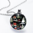 thumbnail image 2 of Christmas Stunning Glass Circular Pendant Necklace - Women's Necklaces Collection, 2 of 5