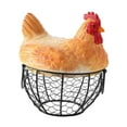 thumbnail image 3 of Cesta para huevos de gallina, contenedor de almacenamiento de huevos, alambre rústico para recolección de huevos frescos, cesta de almacenamiento para, 3 of 8
