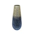 thumbnail image 1 of Sagebrook Home 18" Vase Crépité, Bleu Argenté Ombre, 1 of 1