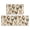 Rooster and Fowl Cream Pattern, variant on Rooster and Foliage White Pattern Anti Fatigue Kitchen Rugs Set Of 2, Non Slip Washable Decorative Floor Mats for Kitchen Sink Laundry, 17"x30" and 17"x47"