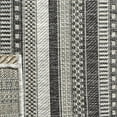 thumbnail image 4 of SAFAVIEH Courtyard Xzavier Geometric Striped Indoor/Outdoor Area Rug, 5'3" x 7'7", Black/Grey, 4 of 7