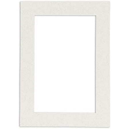 

8X10 Mat Bevel Cut For 5X8 Photos - Acid Free Oyster Shell White ecut Matboard Baing Board And S Seal Photo Mat Bag - For tures Photos Framing - 4-Ply in