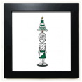 thumbnail image 1 of Egypte horus mas tree 01 Noir Carré Cadre Photo Mur Table, 1 of 3