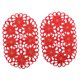 thumbnail image 1 of Set De 2 Piezas De Manteles De Floral Roja Alfombras rojo perfecl Mantel individual de mesa, 1 of 7