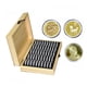 thumbnail image 1 of Organizador de monedas de madera con capacidad para 50 monedas, redondo y ajustable, para colecciones conmemorativas, 1 of 8