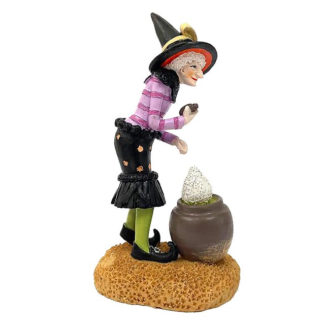 A Adorno de muñeca de bruja de Halloween para manualidades de decoración de jardín interior y exterior para el hogar