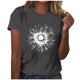 thumbnail image 1 of Tops Cortos para las Mujeres Blusas Impresas Manga Corta Cuello Redondo, Tops de Blusa para las Mujeres Primavera Verano Casual, 1 of 4