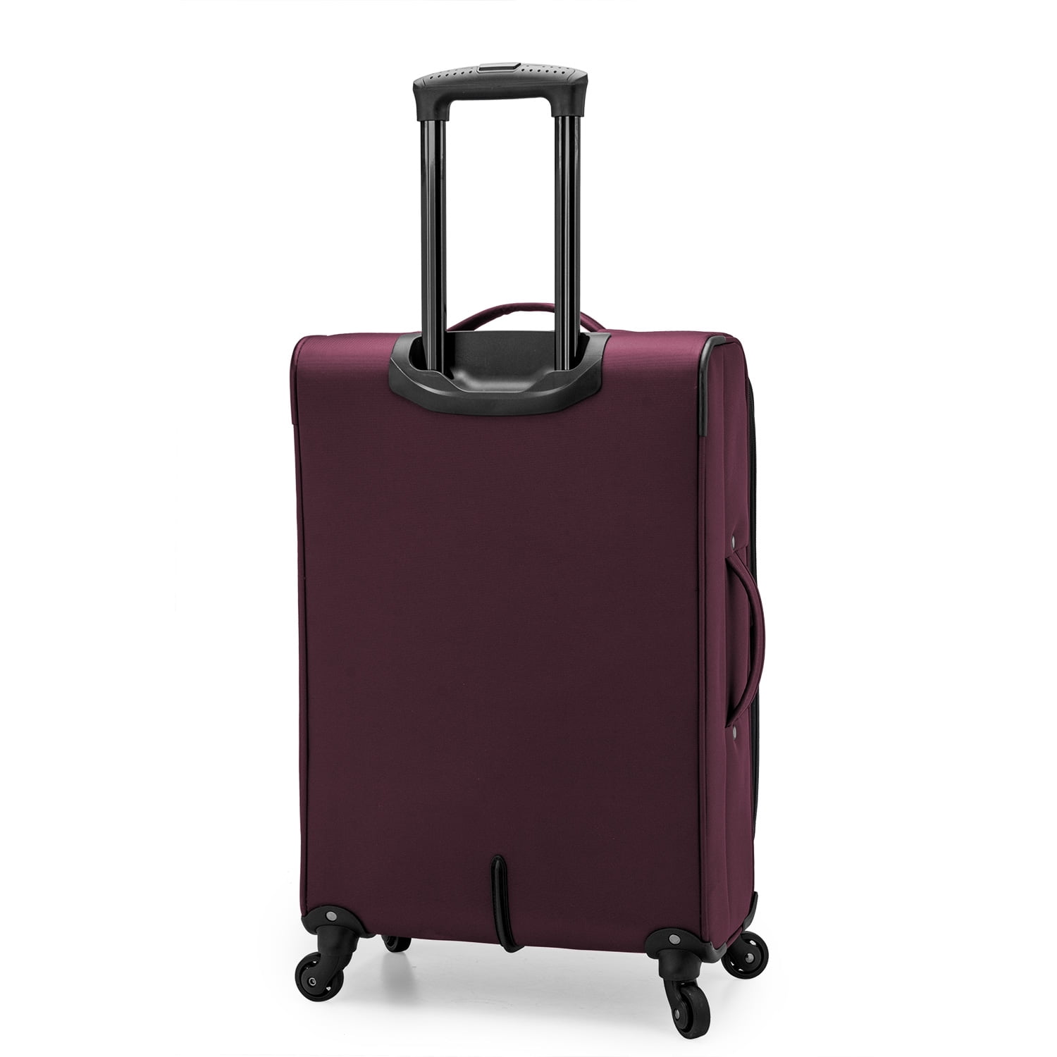 U.S. Traveler Anzio Softside Expandable Spinner Luggage, Burgundy, 26" Checked Medium