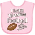 thumbnail image 3 of Inktastic PopPop Football Watching Grandson Gift Boys or Girls Baby Bib, 3 of 4