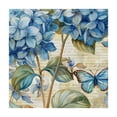 thumbnail image 4 of Acheng Blue Flowers Butterflies Square Tablecloth Waterproof 100% Polyester Fiber 36*36, 4 of 8