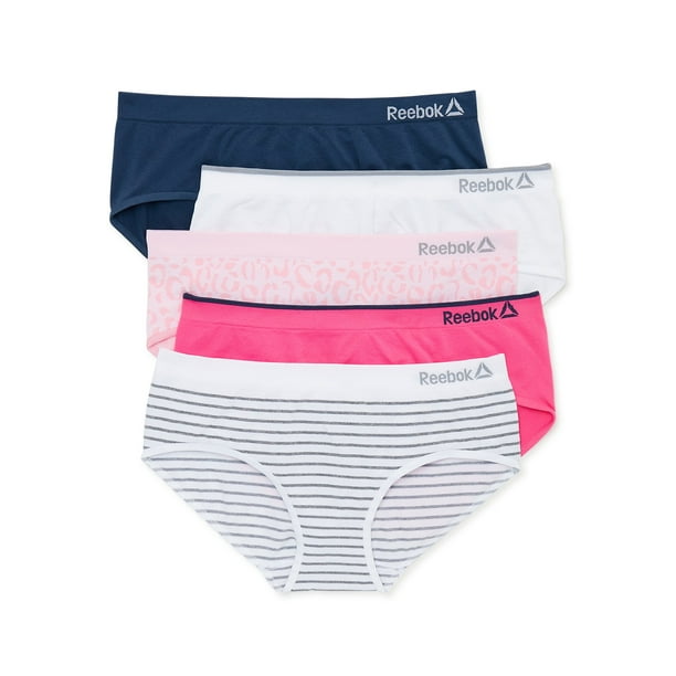 Reebok Girls Seamless Hipster Panties, 5Pack