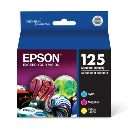Epson T125 DURABrite Ultra Genuine Ink Standard Capacity Color Combo Pack