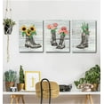 thumbnail image 2 of Canvas Wall Art for Living Room Bedroom Kitchen Artwork Sunflower Red Flowers Cactus Creative shoes Painting Prints Watercolor Home Office Wall Decor, 2 of 6