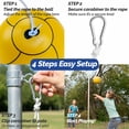 thumbnail image 6 of Sterling Sports Full Size Rubber Tetherball Ball with Rope and Carabiner, Yellow, 6 of 7