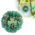 thumbnail image 2 of 15.7 Inch Happy St Patrick's Day Wreath for Front Door Green Leprechaun Mesh Wreath, Hanging Garland for Lucky Irish Party Wall Decoration, 2 of 9