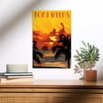 thumbnail image 2 of Fort Myers, Florida, Sunset and Ship Birch Wood Wall Sign (12x18 Rustic Home Decor, Ready to Hang Art), 2 of 5