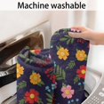 thumbnail image 5 of Pioneer Flower Floral Print Pattern Bathroom Rugs Mat, Non Slip Microfiber Bathroom Rug with Rubber Backing, Soft Mats for Bathroom Floor Tub Shower, 24"x60", 5 of 5