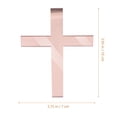thumbnail image 6 of TEHAUX Thin Gold Cross Cake Topper Acrylic Rose Gold 10Pcs, 6 of 6