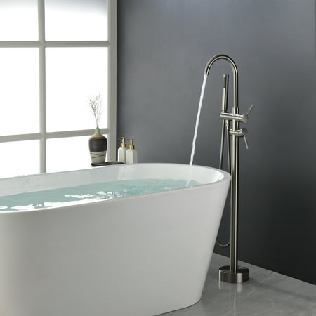 

Gardenry Double Handle Floor Mounted Clawfoot Tub Faucet