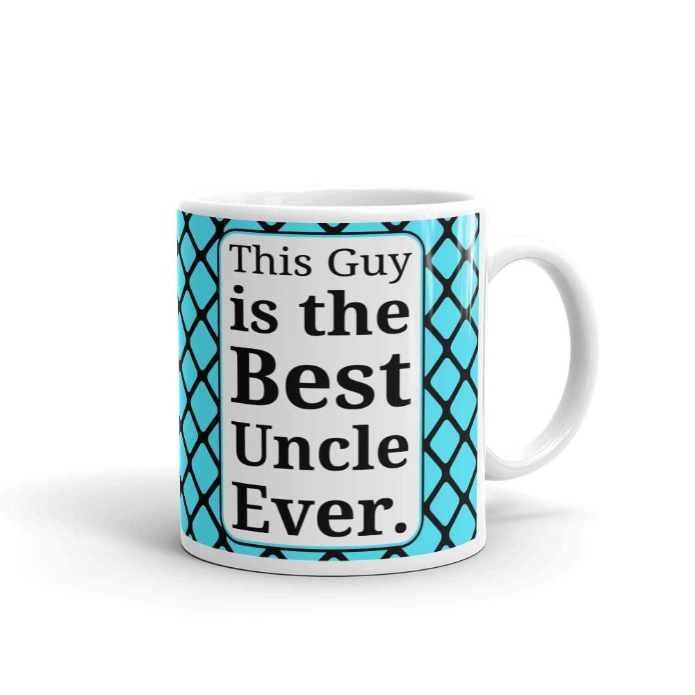 P&B funny mugs P&B Best Uncle Ever Gift Ceramic Coffee Mugs M123 11 oz. 