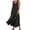 Black, variant on Party Dresses for Women Women's Sleeveless Denim Maxi Dress with Pockets, Round Neck Tank A-Line Flare Casual Jean Dress for Beach Vacation Streetwear Dark Blue XXL