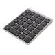 thumbnail image 3 of Teclado numérico mini USB recargable con cable de 28 teclas, delgado, portátil, de aleación de aluminio, color gris oscuro, 3 of 12