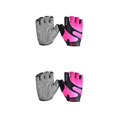 thumbnail image 4 of Soidarity Verano hombres mujeres ciclismo guantes medio dedo Skate gimnasio Fitness Sport Bike bicicleta manopla para BOODUN rosado L 2piezas, 4 of 6