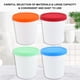 thumbnail image 4 of Billuyoard 4pcs 8oz Recipiente de helado reutilizable Cubo de almacenamiento apilable Tina de helado ligera con tapa de silicona para helado Snack Mostrada Billuyoard HA014235-00, 4 of 6