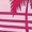 Pink, variant on Women's Halter Athletic Outfit, Palm Print Side Drawstring Sleeveless Slim Quick Dry Workout Vest, Sun Protection Beach Fitness Outfit, 4 Colors Pink Black Green Purple