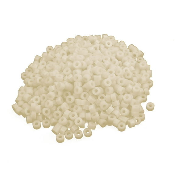 M3 4mm Length 3mm Inner Dia Nylon Flat Insulating Washers Gasket Spacer 1000PCS