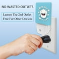 thumbnail image 3 of Monther's Day Small teeth Set of 2 Square Monther's Day Small LED Night Lights with Wall Light for Bedroom, 3 of 6