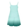thumbnail image 7 of Efsteb Spaghetti Strap Dresses for Girls Summer Dress for Girls Casual Sleeveless Boho Flowy Ruffle Tiered Sundress (Green,5 Years), 7 of 7