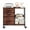 Rustic Brown, variant on WoofPaw 3 Drawer Mobile File Cabinet, Freestanding Fabric Lateral Filing Cabinet Fits A4/Letter Size, Space Saving Rolling Printer Stand with X-Frame and Open Storage Shelf for Home Office,Dark Gray