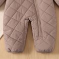 thumbnail image 6 of 18-24 Months Toddler Kids Boys Girls Onesies Snowsuits Toddler Winter Clothes Solid Romper Hooded Jumpsuit Warm Outwear Jackets Little Kids Winter Outfits, 6 of 7