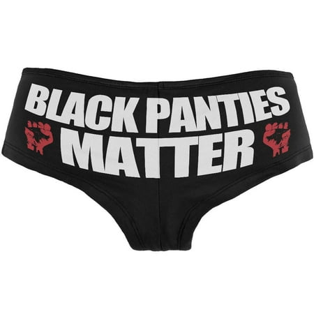 Black Panties Matter Funny Womens Booty Shorts