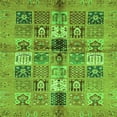 thumbnail image 1 of Ahgly Company Indoor Square Abstract Green Modern Area Rugs, 4' Square, 1 of 4