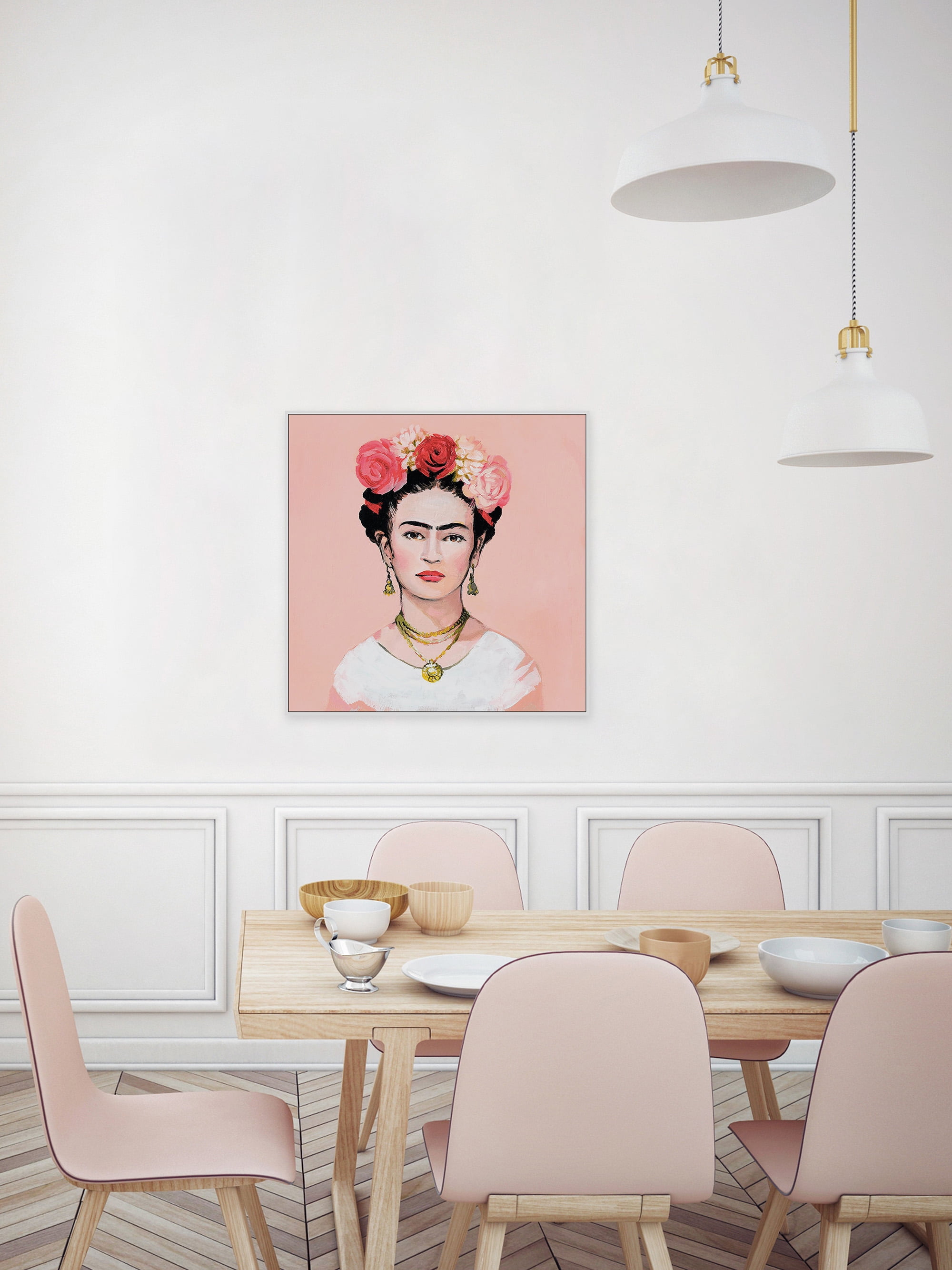 Eyebrows Floater Framed Painting Print on Canvas