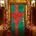 thumbnail image 2 of Dmlowu Christmas Decorations Door Cover - Merry Box Bowknot Christmas Door Cover, Christmas Tree Door Cover, 35x71 inch Christmas Door Covers Present for Holiday Party, 2 of 7