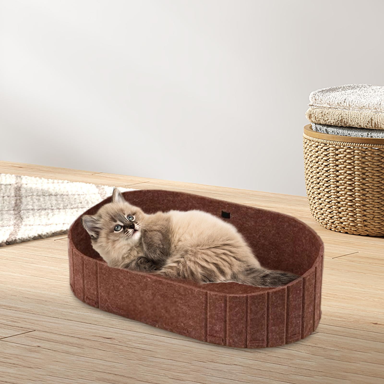 Cat Scratcher Bed Cat Scratching Lounge Bed Kitten Indoor Scratch Resistant Felt Cloth Sofa for Home Cats